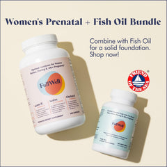 Third-party testing seal for FullWell Prenatal Vitamins