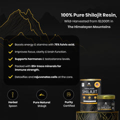 Fulvic acid content 75%+ in Shilajit