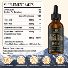 Electrolyte-rich fulvic acid supplement