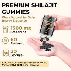 Fulvic acid and minerals sourced from Himalayan Shilajit