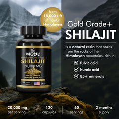 Shilajit with Fulvic Acid and minerals