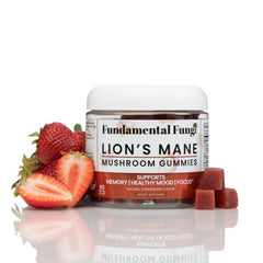 Lifestyle image showing adults using Lion's Mane gummies