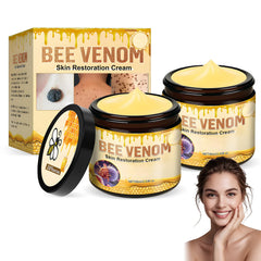 Funfunman bee venom skin cream 2pcs pack highlights firming and hydration benefits.