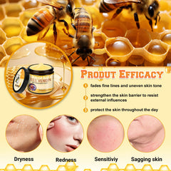 Funfunman bee venom cream with natural extracts suits all skin types gently.