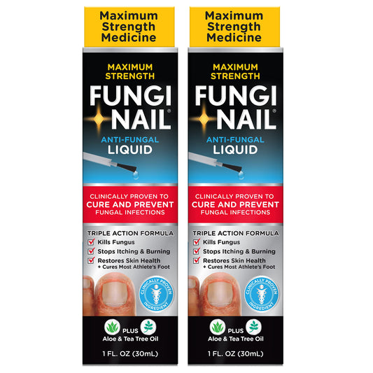 Fungi-Nail anti-fungal solution bottle front for easy at-home foot care
