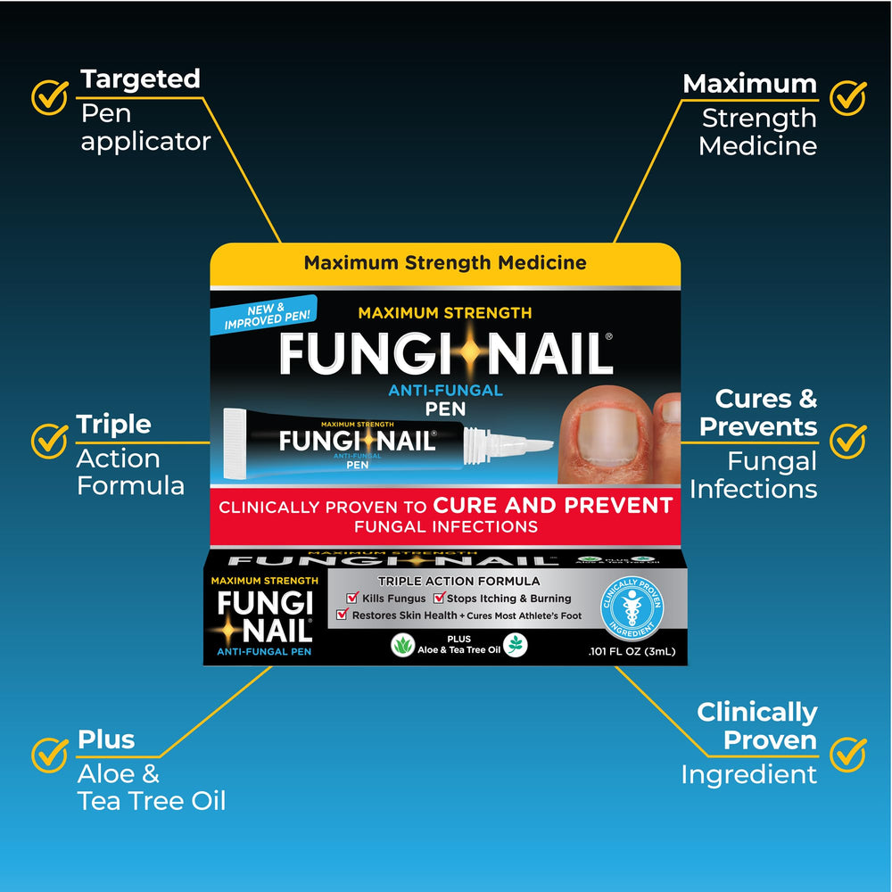 Fungi-Nail Pen Applicator on toe showing application near the nail edge.