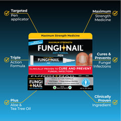 Fungi-Nail Pen Applicator on toe showing application near the nail edge.