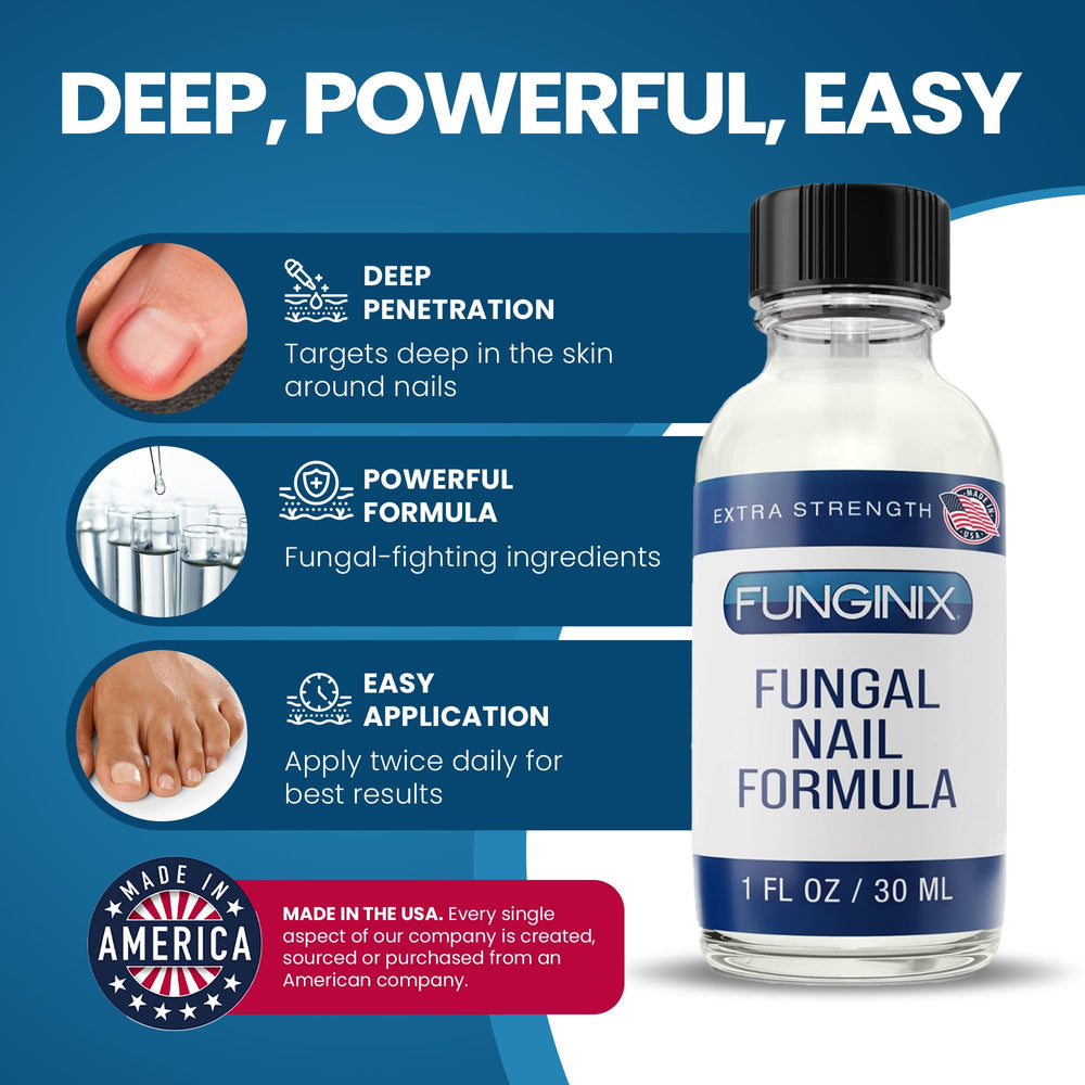 FUNGINIX Toenail Fungus Treatment brush-application enables precise coverage around affected nails
