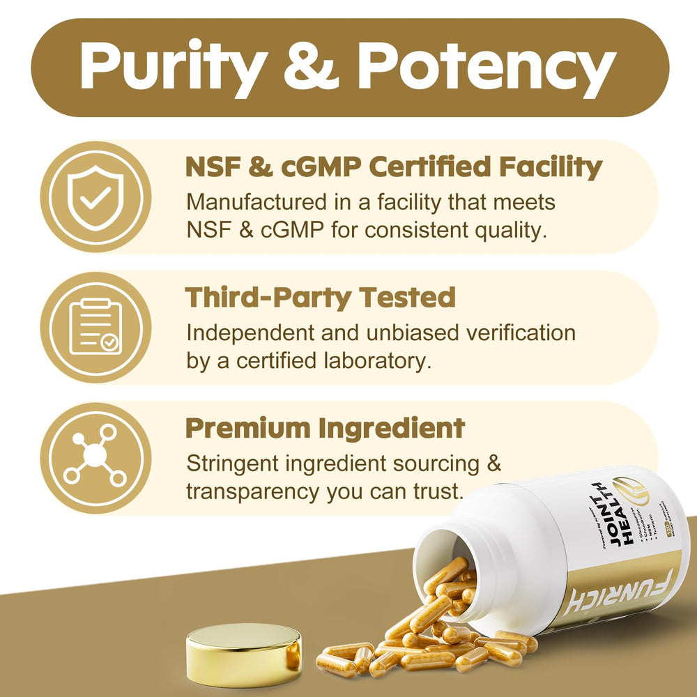 Allergen-free and GMO-free indicators for FUNRICH supplement