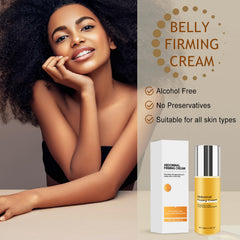 Fuputo B Flat Belly Firming Cream glow finish on skin after applying