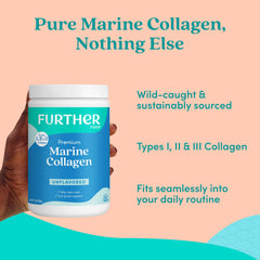 Close-up of hydrolyzed marine collagen Type I, II & III