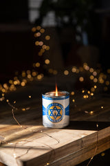 Vintage-inspired oil-can design Fury Bros. candle