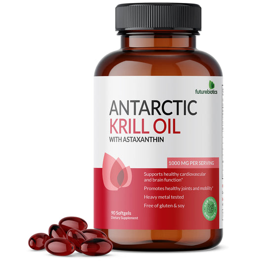 Bottle of Futurebiotics Antarctic Krill Oil 1000mg with Omega-3s