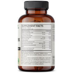 Close-up of Futurebiotics B-Complex with Vitamin C label