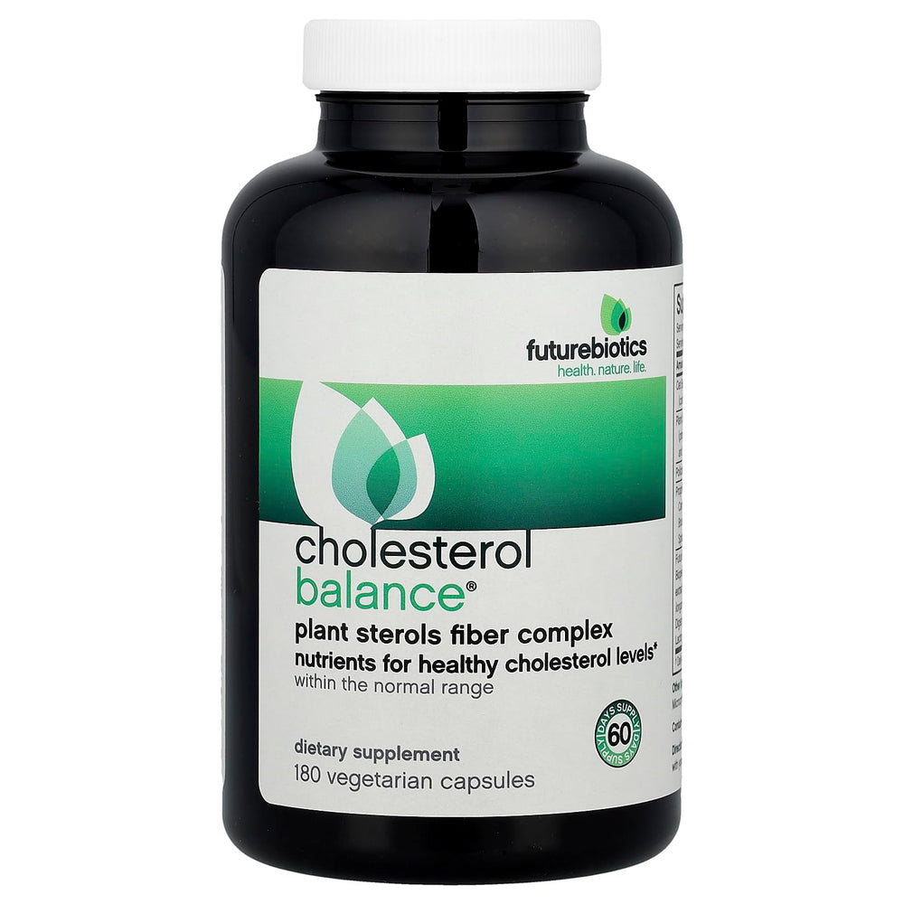 Futurebiotics CholesterolBalance bottle with 180 vegetarian capsules