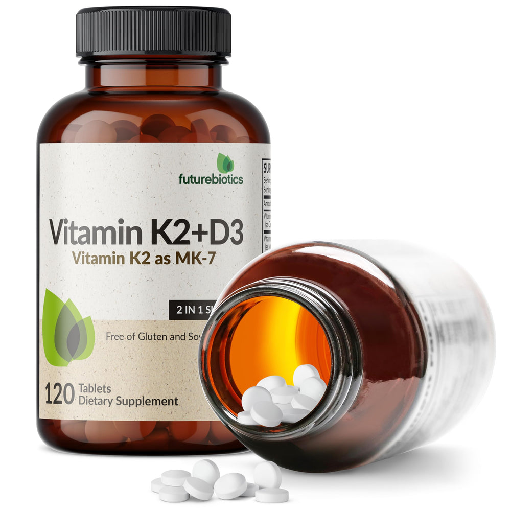 Non-GMO and GMO-free icons for Futurebiotics K2+D3