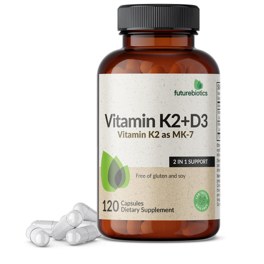 Futurebiotics Vitamin K2 MK-7 with D3 hero image