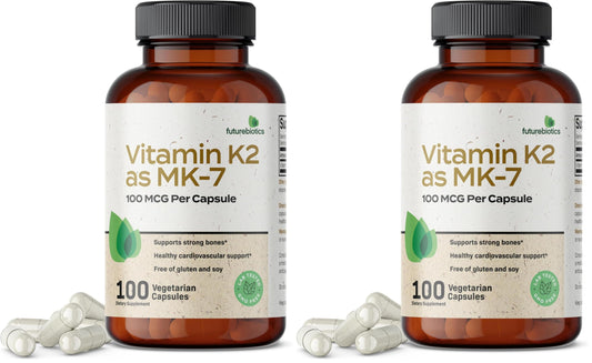 FutureBiotics Vitamin K2 MK-7 bottle front label