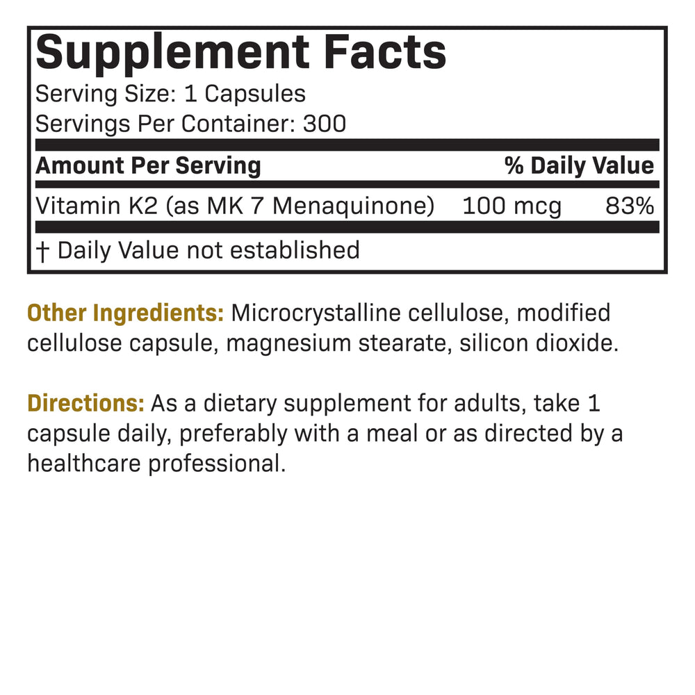 Diagram illustrating calcium directed to bones by Vitamin K2 MK-7