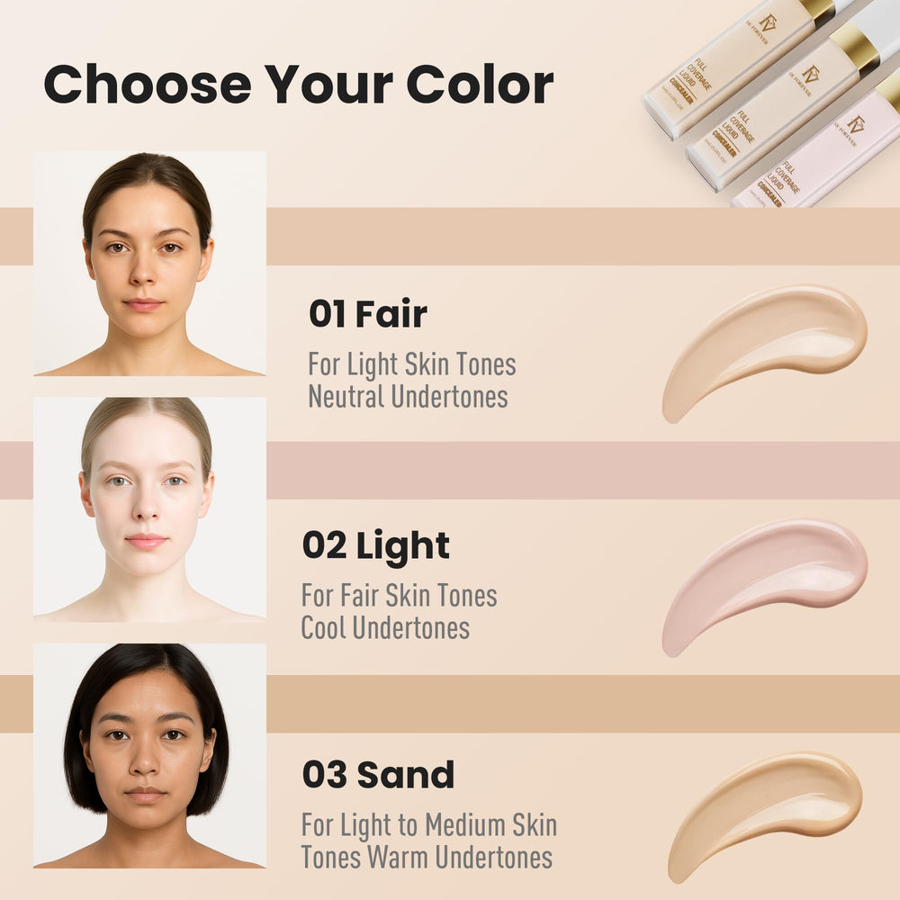 FV Liquid Matte Concealer 01 Fair blemish coverage smooths redness and imperfections.