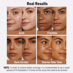 FV long-wear sweatproof formula keeps makeup intact all day