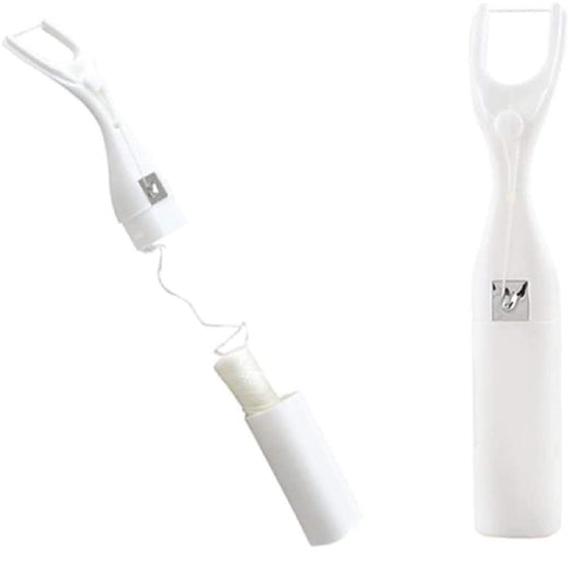 FveBzem Dental Floss Holder with ergonomic 135-degree angled head for easy interdental access