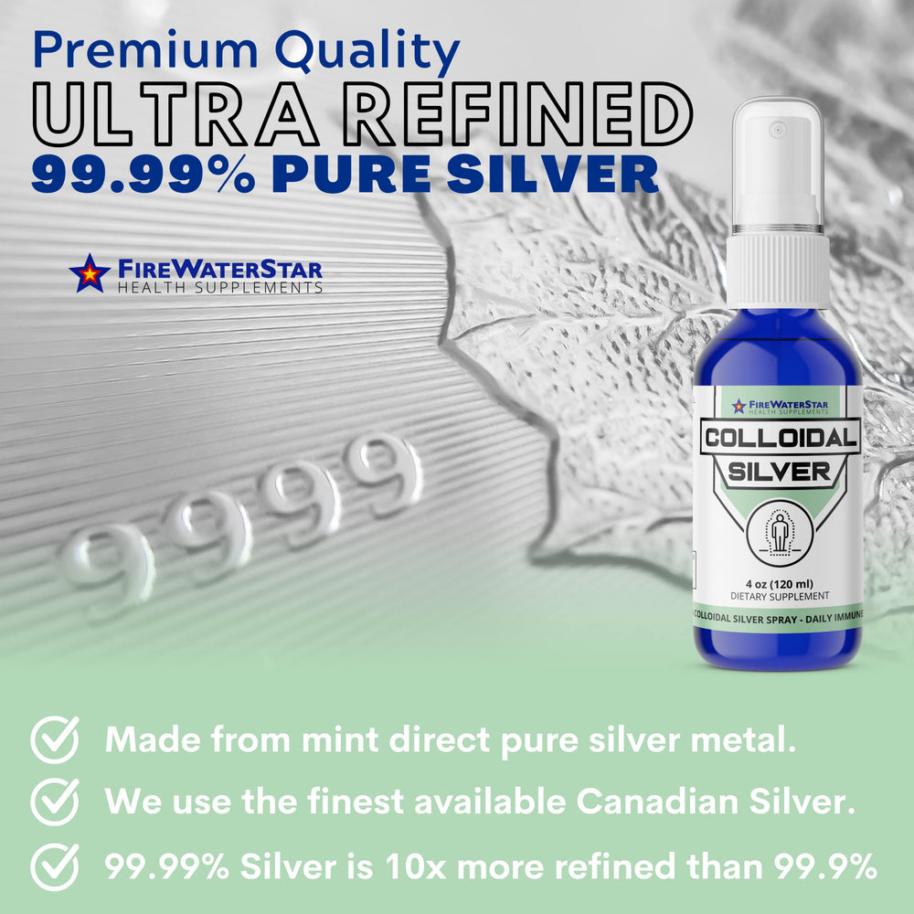 Glass bottle protects colloidal silver from light