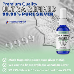 Glass bottle protects colloidal silver from light