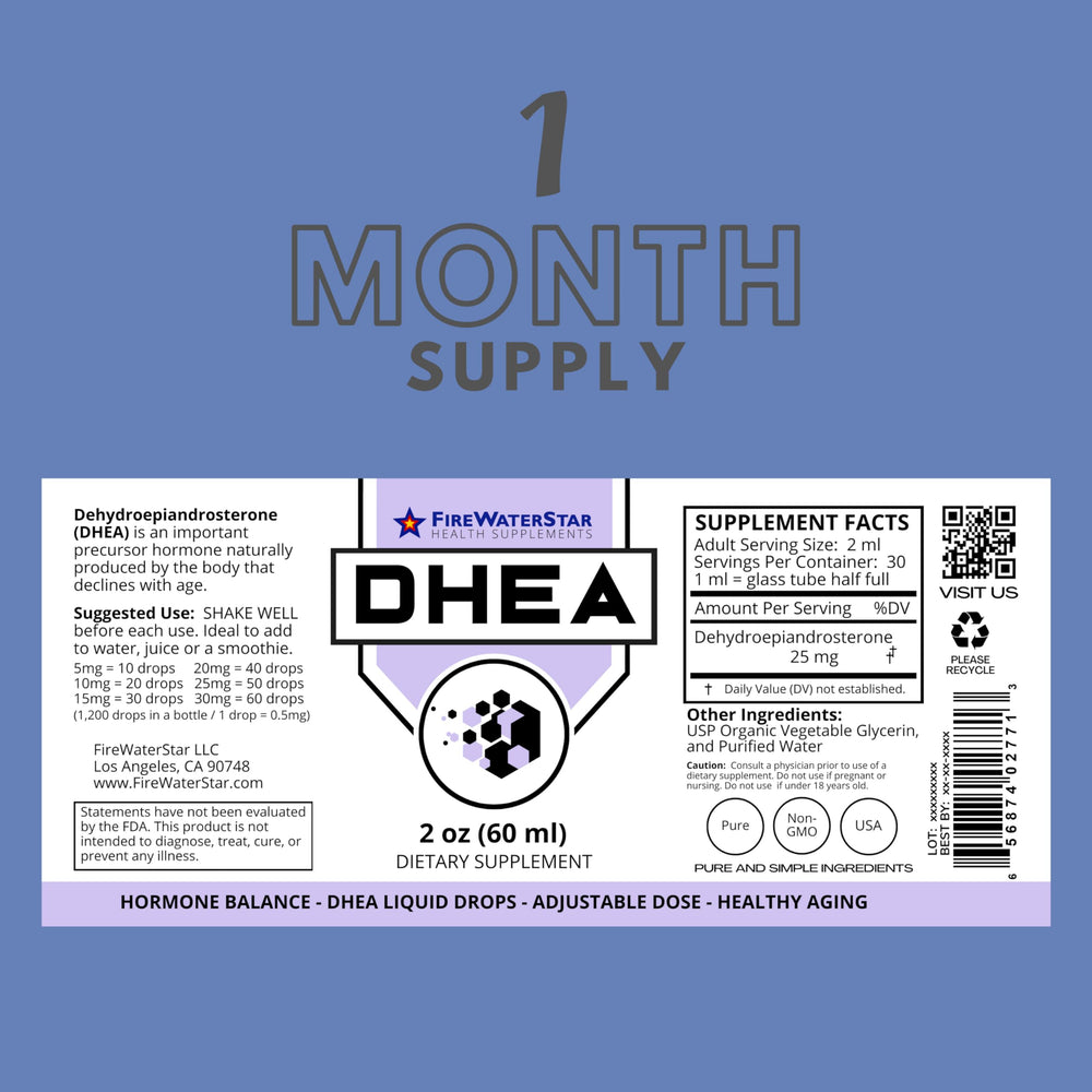 Pure ingredients: DHEA, organic vegetable glycerin, purified water