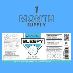 USA-made packaging for FWS Sleepy liquid sleep aid