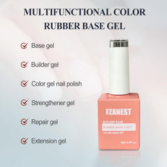 FZANEST nail strengthener base coat adds a protective layer for delicate nails.