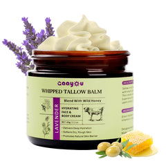 Gaayou whipped beef tallow face cream texture for deep hydration and nourishment.