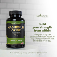 Magnesium oxide capsules supporting muscle function and nerve health
