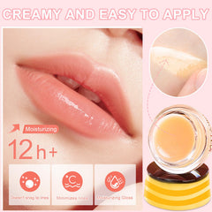 GADMLURY Bee Lip Balm Apple flavor swatch for nourishing lips before makeup
