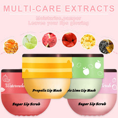 GADMLURY Lip Scrub Watermelon flavor for gentle exfoliation and smoother lips