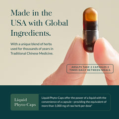 Close-up of Gaia Herbs Astragalus Supreme capsules