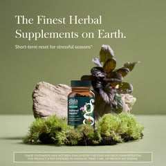 Gaia Herbs Adrenal Health Jumpstart capsules close-up, may support energy balance during stress
