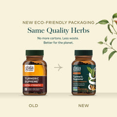Gaia Herbs bottle next to ruler showing scale for accurate size perception