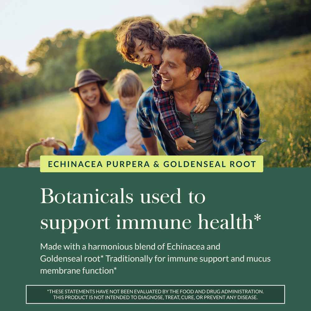 Herbal blend of echinacea and goldenseal root
