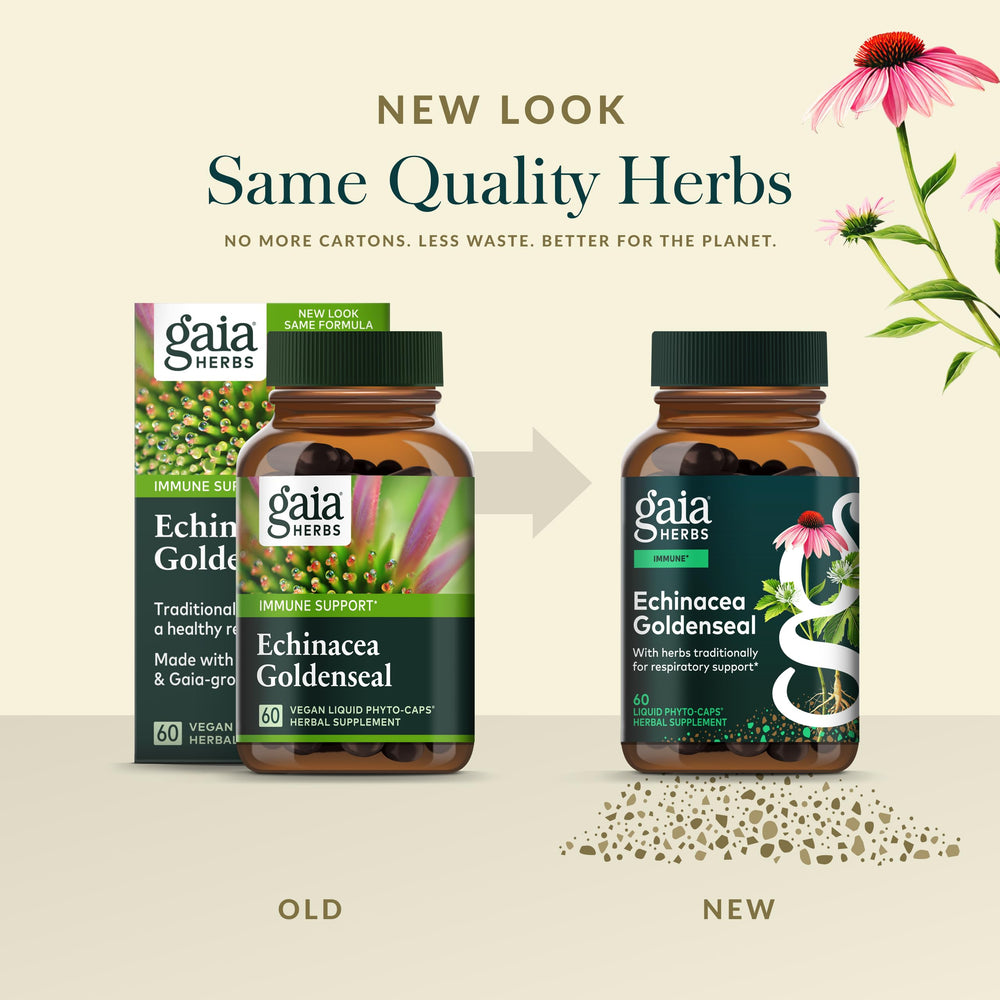 Plant-based ingredients in Gaia Herbs formulation