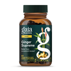 Gaia Herbs front packaging showing bottle and label for quick recognition and trust