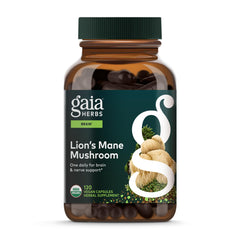 Gaia Herbs Lion's Mane mushroom hero image