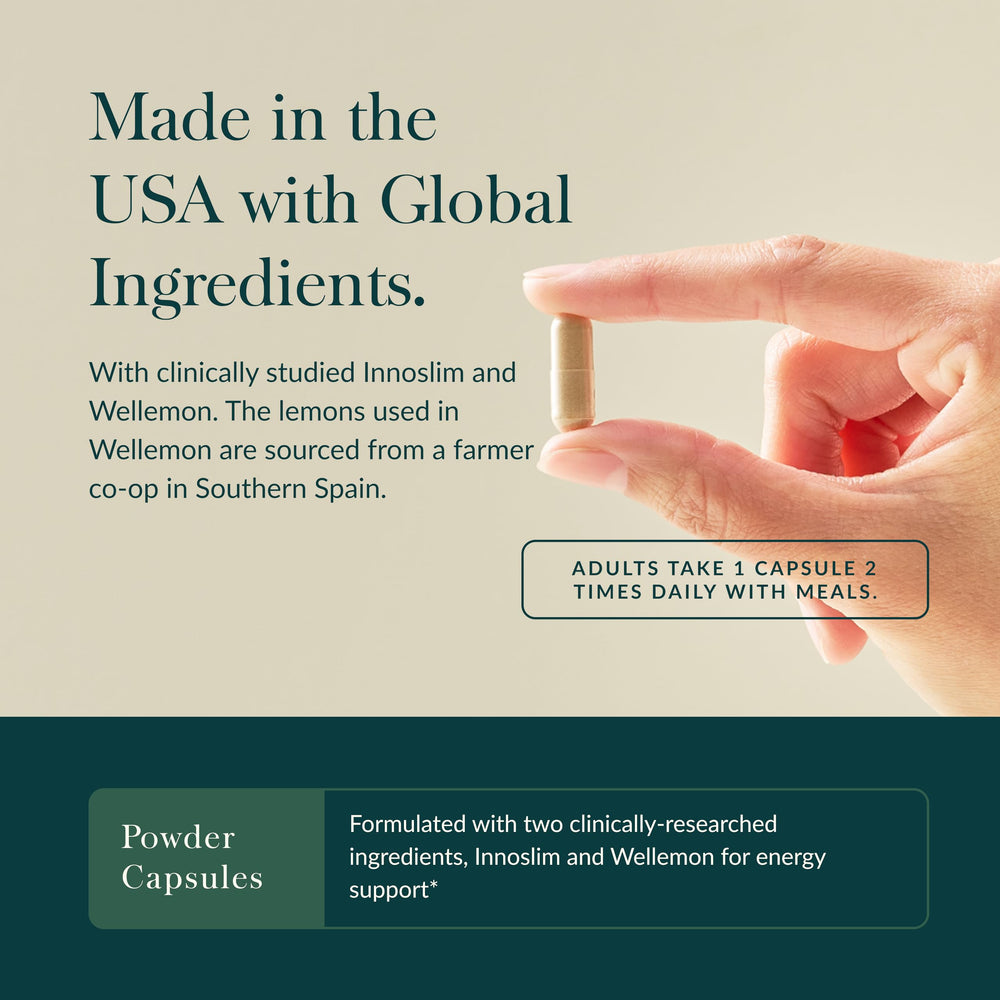 Vegan capsules packaging with dairy-free and gluten-free claims