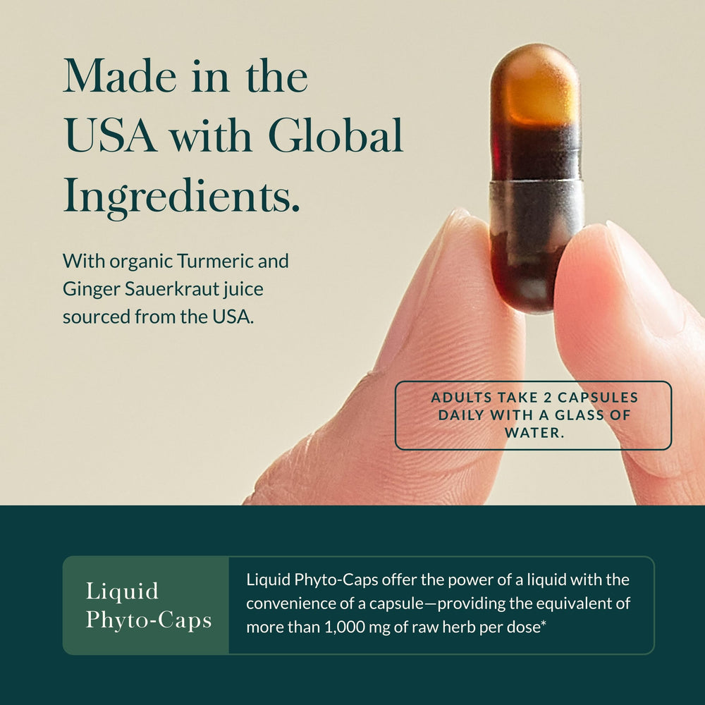 Organic turmeric with ginger extract for vegan capsules