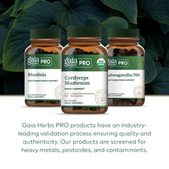 GAIA HERBS PRO Cordyceps Mushroom product packaging