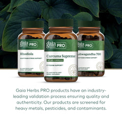 Packaging and Gaia Herbs PRO branding