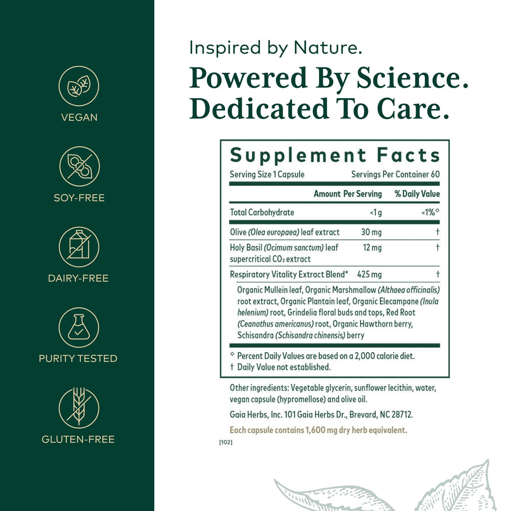 Close-up of the formula's herb blend and capsule ingredients