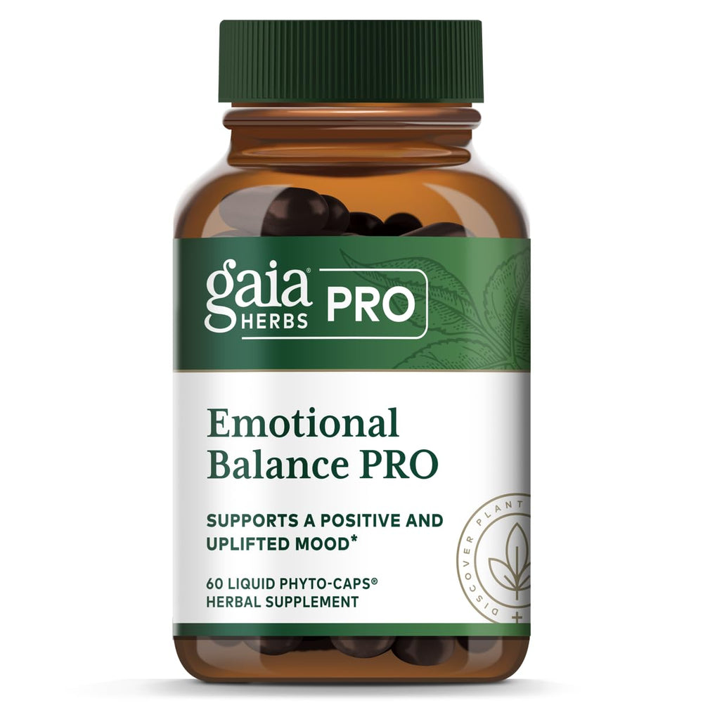 Gaia Herbs PRO Emotional Balance bottle with 60 servings