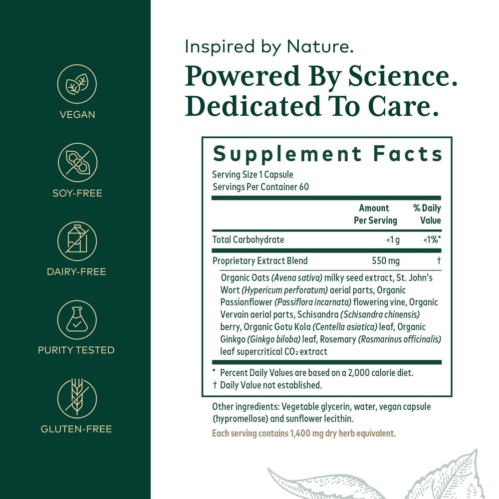 Gaia Herbs PRO Emotional Balance product label