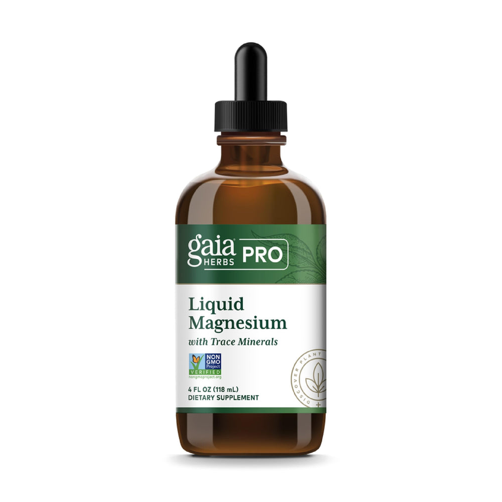 Gaia Herbs Pro Liquid Magnesium bottle front label
